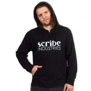 Scribe Light Beach Zip Hoodie black
